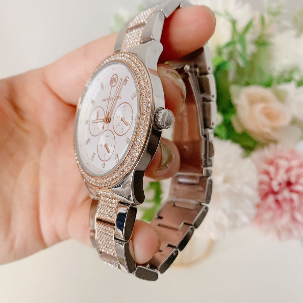 Michael Kors MK6827 Tibby Multifunction Two-Tone Stainless Steel Watch Michael Kors MK6827 Tibby Multifunction Two-Tone Stainless Steel Watch